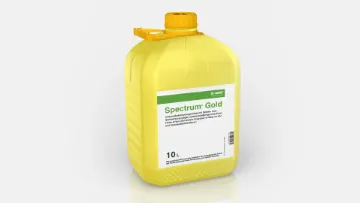 10l Kanister des Pflanzenschutzmittels Spectrum Gold der BASF.